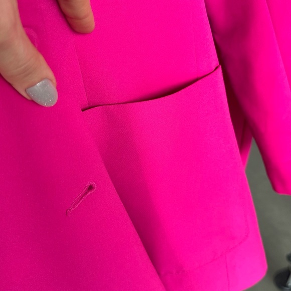 Oasis Fuchsia Blazer and Pants Set - Picture 6 of 13